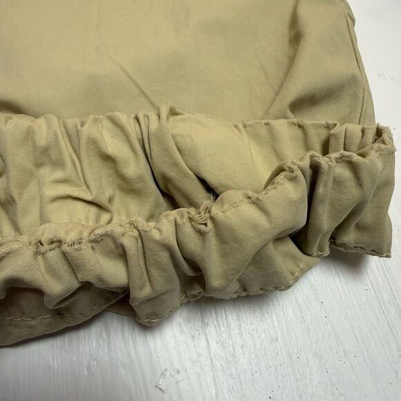 Vintage Ralph Lauren Cargo Distressed 100% Cotton Pants Safari Yellow 12 Utility - Picture 8 of 10